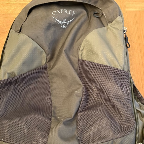 Osprey Men's Backpack - Black and Olive - Picture 10 of 11